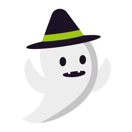 halloween ghost illustrationのイラスト素材