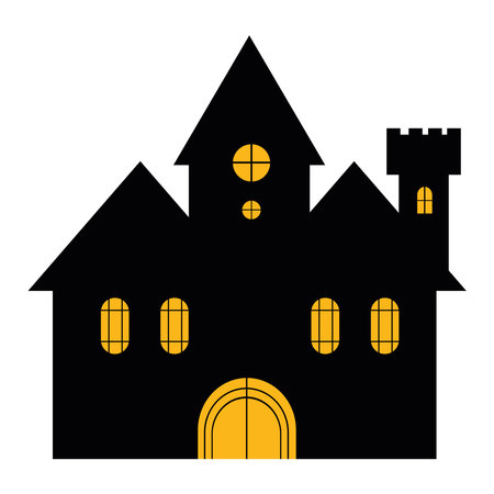 halloween castle nightのイラスト素材