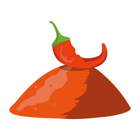 red jalapeno illustrationのイラスト素材