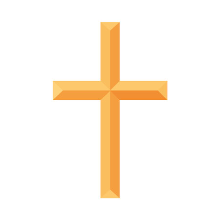 catholic cross shiny designのイラスト素材