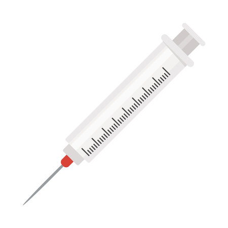 transparent syringe illustrationのイラスト素材
