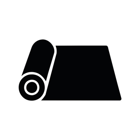 yoga mat iconのイラスト素材