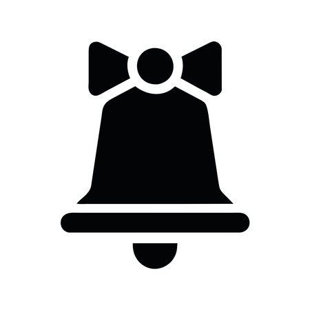 christmas bell iconのイラスト素材
