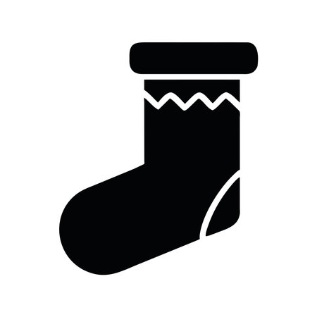 christmas sock iconのイラスト素材