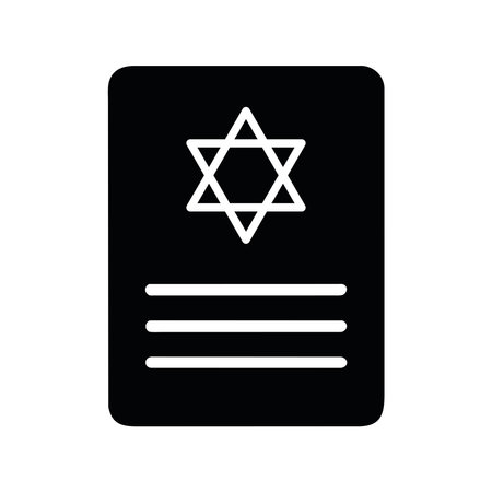 torah book icon designのイラスト素材