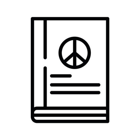 peace book iconのイラスト素材