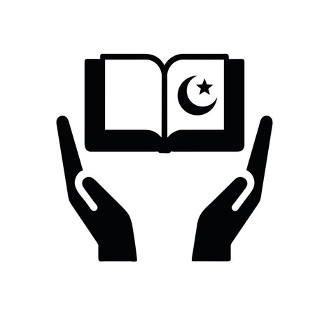 hands with quranのイラスト素材