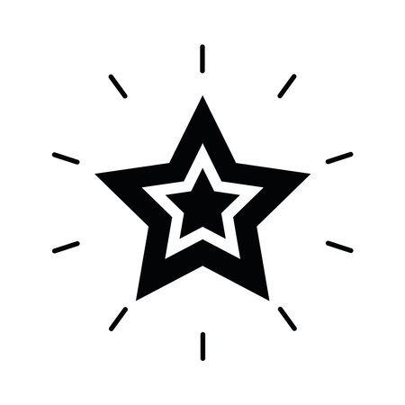 christmas star icon illustration