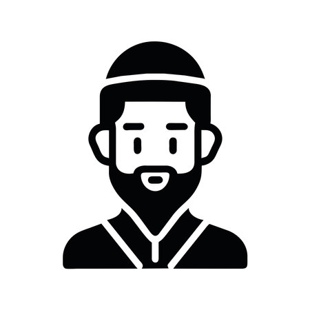 jewish man iconのイラスト素材