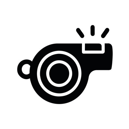whistle icon illustrationのイラスト素材
