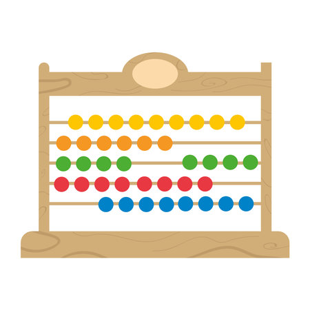 wooden abacus illustrationのイラスト素材