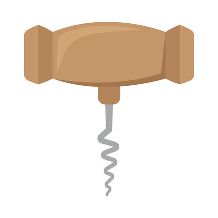 corkscrew wine opener designのイラスト素材