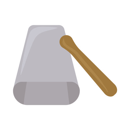 cowbell and drums stickのイラスト素材