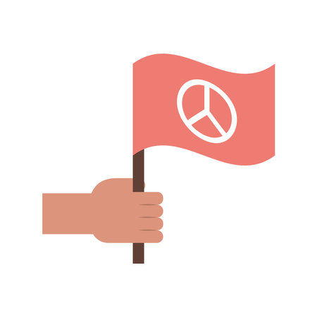 peace protest illustrationのイラスト素材