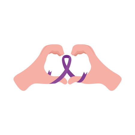 rett syndrome ribbon illustrationのイラスト素材