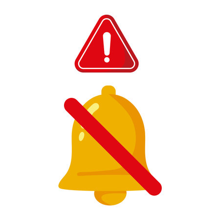 no bell notificationのイラスト素材