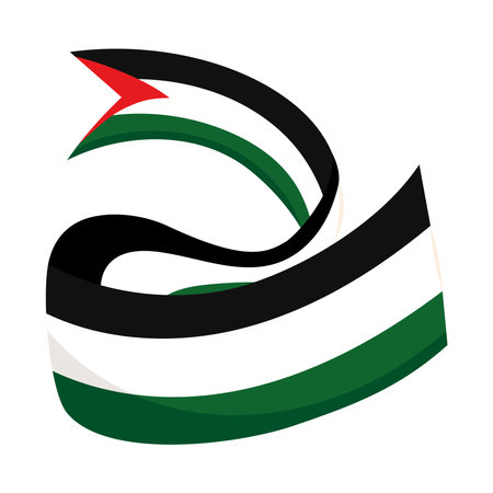 palestine flag designのイラスト素材