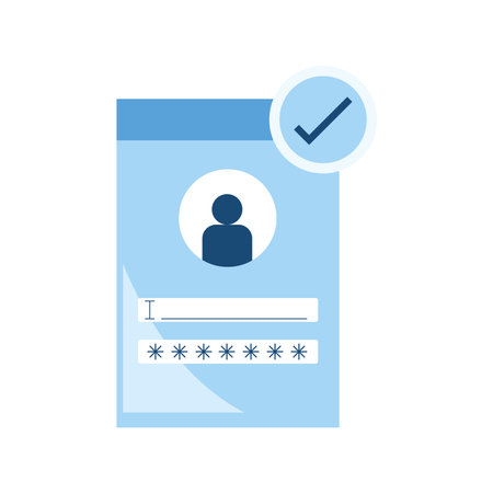 data security illustration of a web userのイラスト素材