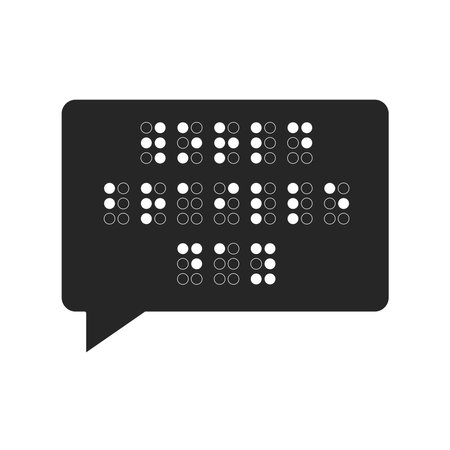 braille icon on speech bubbleのイラスト素材