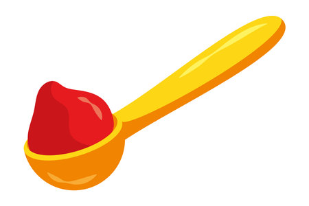 red chilli pepper powderのイラスト素材