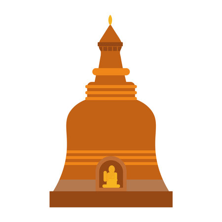 myanmar bagan temple illustrationのイラスト素材