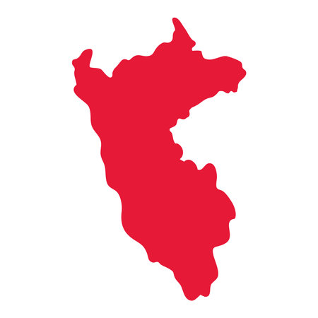 peru map illustrationのイラスト素材