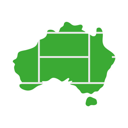 australia tennis mapのイラスト素材