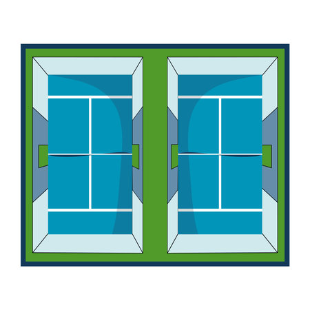 padel court nobodyのイラスト素材