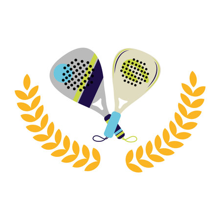 padel tennis bannerのイラスト素材