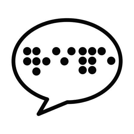 braille speech bubbleのイラスト素材