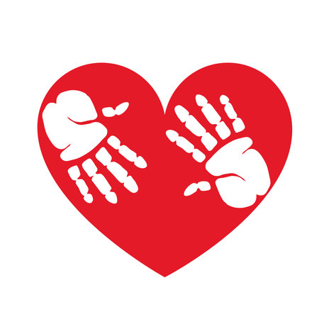 red hand day solidarityのイラスト素材