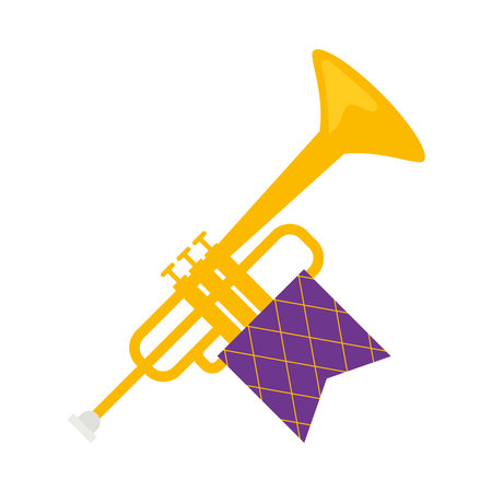 mardi gras trumpet