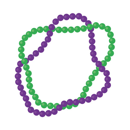 mardi gras necklacesのイラスト素材