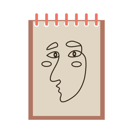 art freehand in bookのイラスト素材