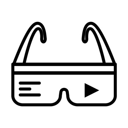 virtual reality glassesのイラスト素材