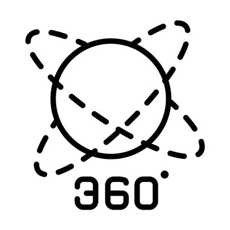 virtual reality panoramic viewのイラスト素材