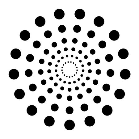 circles pattern around Geometric Shape style designのイラスト素材