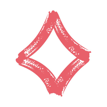 geometric figures painted styleのイラスト素材