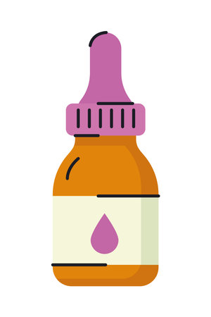 aromatherapy oil bottleのイラスト素材