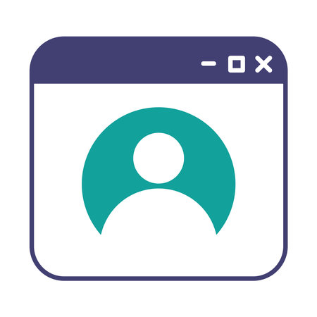 user website technology iconのイラスト素材