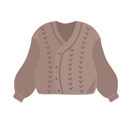 spring clothes warm sweaterのイラスト素材