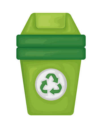 recycling bin eco sustainabilityのイラスト素材