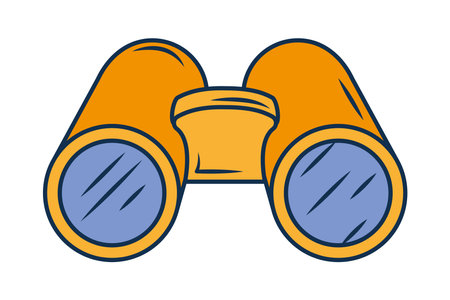 binoculars nautical iconのイラスト素材