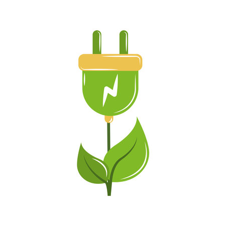 energy plug of bio renewable energyのイラスト素材