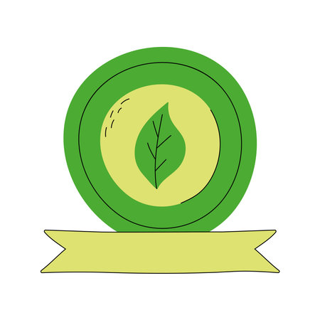 organic food nature symbolのイラスト素材