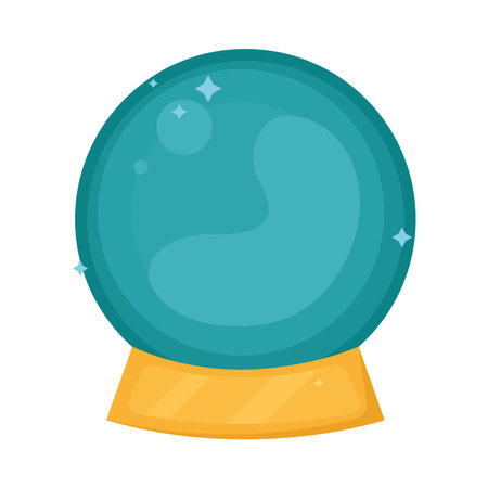 crystal ball fantasy iconのイラスト素材