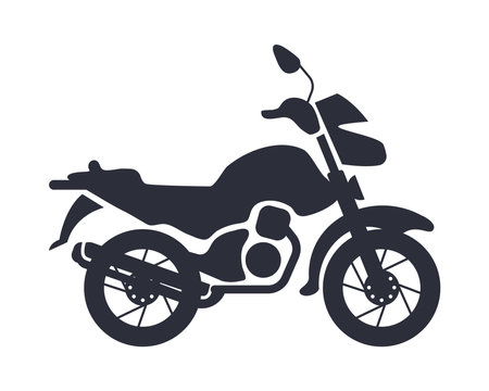 transportation classic motorbikeのイラスト素材