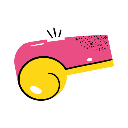 whistle sport equipmentのイラスト素材