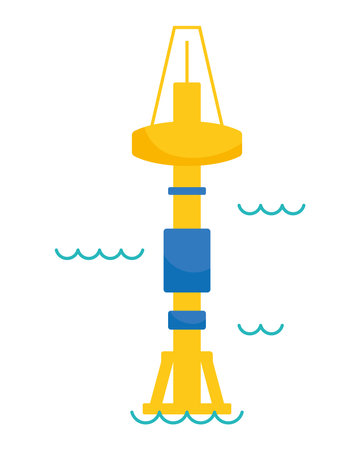 ocean renewable energy industryのイラスト素材