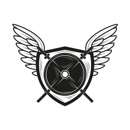 gym fitness emblemのイラスト素材